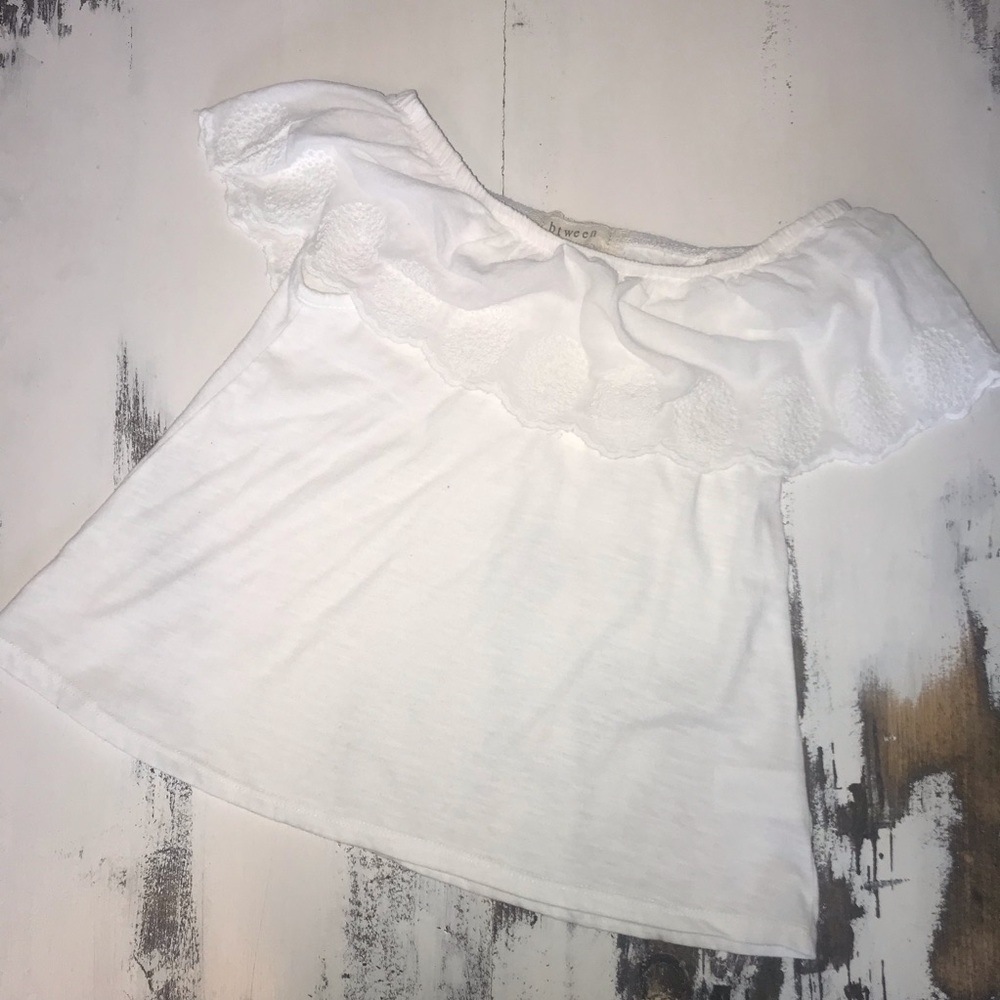 White Off the Shoulder Blouse